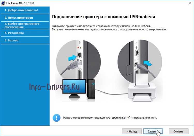 Настройка принтера HP Laser 108a